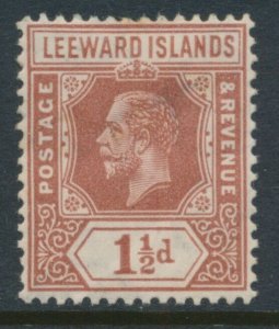 Leeward Islands 1931-32 SG 84 Red-Brown Die I Mint Hinged WMK Script Crown CA
