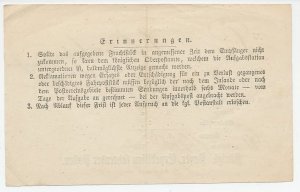 Shipping receipt Bayern 1862 Shipping receipt