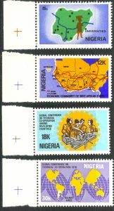 NIGERIA 1978 Technical Cooperation Conference Set Sc 355-358 MNH