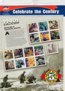3186 Celebrate the Century (1940's), MNH sheet/15