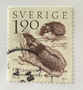 Sweden 1984 Scott 1488 used - 1.90kr, Mountain world, Norway Lemming