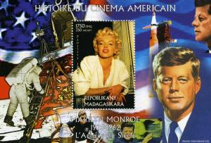 Malagasy 1999 MARILYN MONROE & JF.Kennedy s/s Perforated Mint (NH)