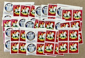 100 Various Christmas,   15c MNH 100 count  FV $15.00 Great for Holiday Mailing