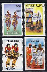 Nigeria 1992 Nigerian Dances set of 4 unmounted mint sing...