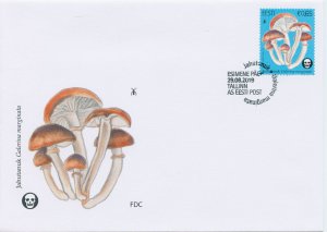 Estonia 2019 FDC Mushrooms Stamps Fungi The Funeral Bell Nature 1v Set