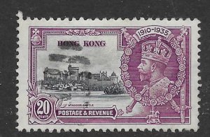 Hong Kong 150  1935 20 cents used