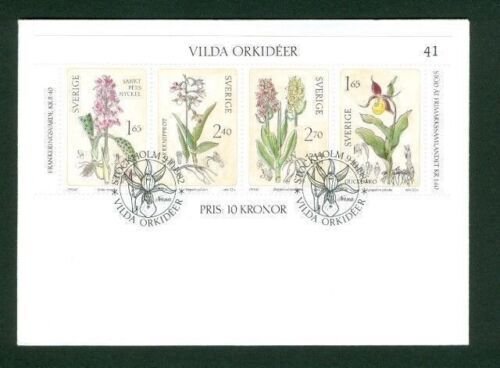 Sweden. FDC 1982. Wild Orchids Flower. Engraver:  Z Jakus