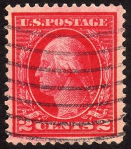 1912, US 2c Washington, Nice Color, Used, Scott #406