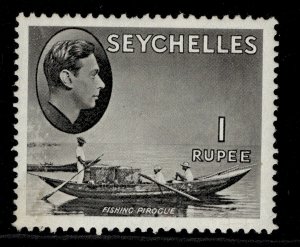 SEYCHELLES GVI SG146ab, 1r grey-black, M MINT.