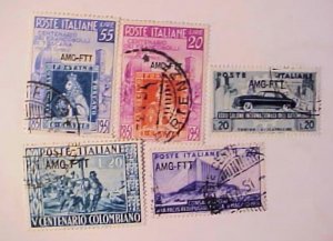 TRIESTE A # 108 - 112 # 119 CAT 86.00