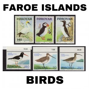 Thematic Stamps - Faroe Islands - Birds - Choose from dropdown menu