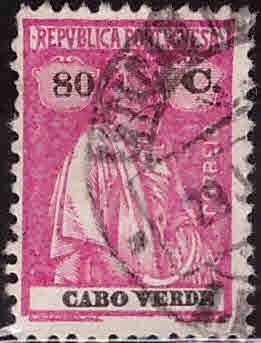 Cape Verde Scott 183p Used Ceres stamp