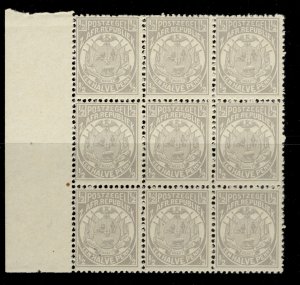 SOUTH AFRICA - Transvaal QV SG175 ½d grey, NH MINT. Cat £22. BLOCK OF 9 PERF 12½