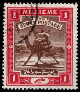 SUDAN Scott 17 Used Camel mail stamp