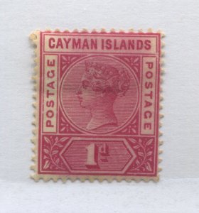 Cayman Islands QV 1900 1d mint o.g. hinged