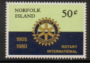 NORFOLK ISLAND SG235 1980 ROTARY MNH