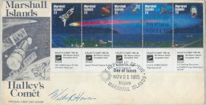 75974 - MARSHALL  ISLANDS - Postal History - FDC Cover 1985 Halley's Comet SPACE