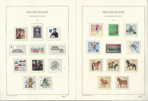 Germany Stamp Collection on 17 Hingless Lighthouse Pages, 1997-1998, JFZ