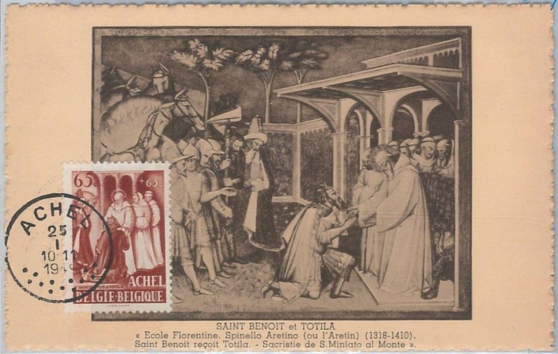 54593 - BELGIUM - POSTAL HISTORY - MAXIMUM CARD - 1949 ART RELIGION-