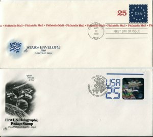 25c FDC First Day of Issue Cover Collection Philatelic Mail Stationery Envelopes