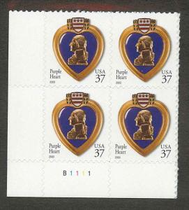 3784 MNH Plate Block