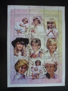Stamps - Chad - Scott# 713 - Mint Never Hinged Souvenir Sheet of 9 Stamps