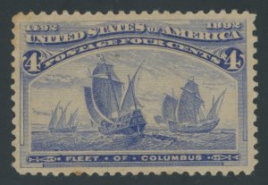 USA 233 - 4 cent Columbian - VF Mint hinged OG