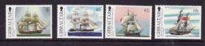 Gibraltar-Sc#1044-7-unused NH set-Ships-Packet Agency-2006-