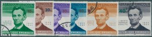 Rwanda 1965 SG92-97 Abraham Lincoln set FU