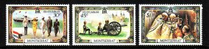 Montserrat-Sc#363-5-Unused NH set-QEII Reign anniversary-1977-