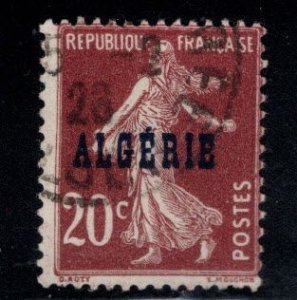 ALGERIA Scott 12 Used  stamp Algeria overprint