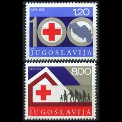 YUGOSLAVIA 1975 - Scott# 1273-4 Red Cross Set of 2 NH