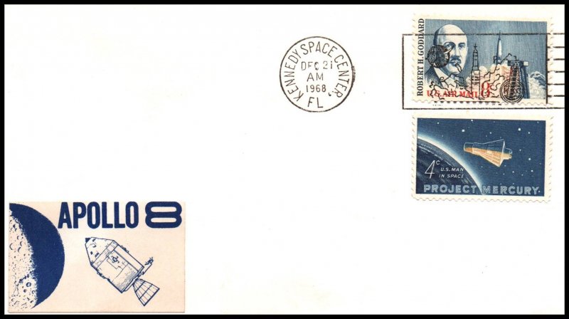 US Apollo 8 Launch 1968 Cover