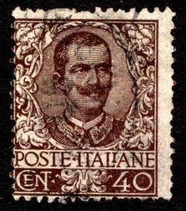 1901, Italy, 40c, King Vittorio Emanuele III, Used, Sc 83