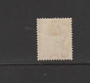 Gibraltar 1903 Crown CA 1/- Fresh MM SG 51