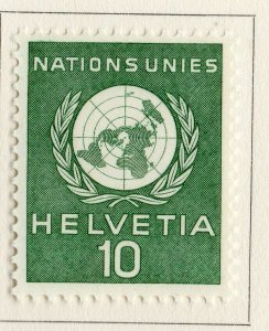 Switzerland Helvetia 1955 Early Issue Fine Mint Hinged 10c. NW-170827