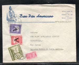 Columbia Bogota Air Mail to US 1950 A797