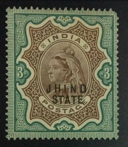 MOMEN: INDIA JHIND SG #34 1896 MINT OG H £850 LOT #63393