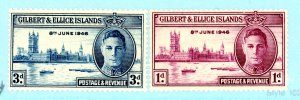Gilbert & Ellice Islands 52-53 MNH 1946