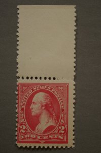 United States #252 2 Cent Washington Type III MNH w/ Selvedge