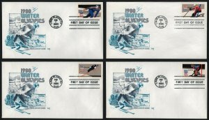 #1795-1798 15c 1980 Winter Olympics, Marq FDC **ANY 5=FREE SHIPPING**