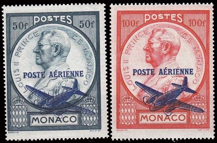 Scott #C8-9 Plane Overprint MNH