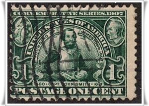 SC#328 1¢ Jamestown Issue (1907) Used  