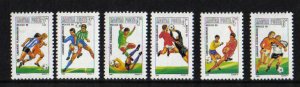 Hungary  #2979-2984  MNH  1986   world cup football Mexico