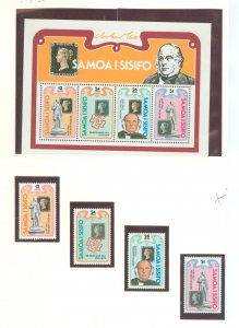 Samoa (Western Samoa) #513-16/516a Mint (NH) Souvenir Sheet