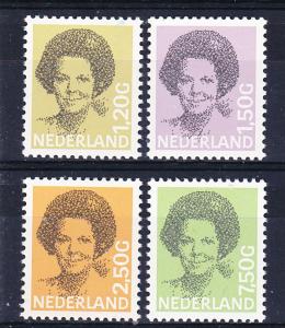 NETHERLANDS 685-94 (4) MNH 1986-90 Queen Defins.