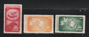 China PRC 167, 169-170 MH Birds