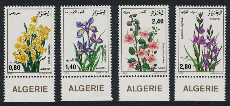 Algeria Flowers 4v Bottom Margins SG#941-944