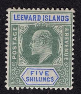 $Leeward Islands SC#28 M/XLH, CV $65.00