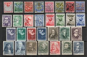 Netherlands - Selection (30) Older Used Semi-Postal        /        Lot 0124325